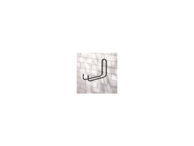 Crochet double multi-usages Mottez charge maxi 40 kg profondeur 320 mm