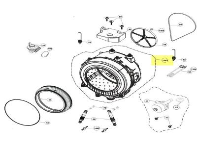 Cuve Complete Avec Palier Pour Lave Linge Beko - 2880600201
