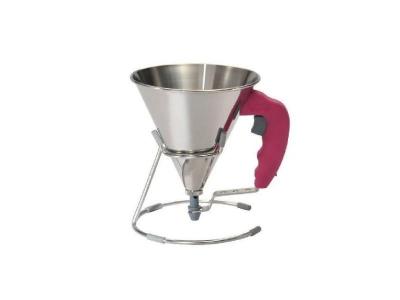 Mini-Entonnoir &agrave; piston automatique avec support 0.8 L KWIK - Fuchsia