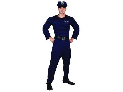 D&eacute;guisement Adulte, Costume Policier muscl&eacute; luxe Taille XL - RIRE ET CONFETTI