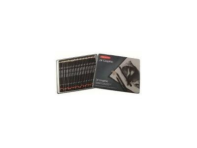 Derwent boite metal 24 crayons graphic 534202