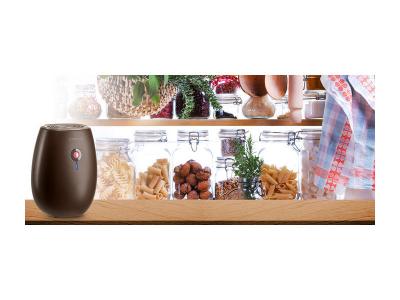 D&eacute;shumidificateur compact de 0,5l &agrave; effet peltier avec fonction purification de l'air marron