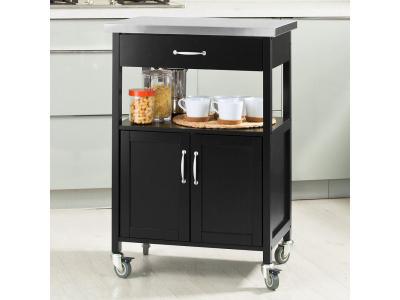 FKW22-SCH Desserte de Cuisine Roulante Meuble de Rangement &agrave; roulettes