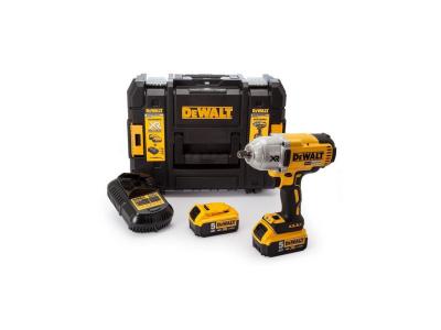 Boulonneuse &agrave; chocs 18V Li-Ion bl 950 Nm (2x5.0Ah) en coffret tstak Dewalt DCF899P2