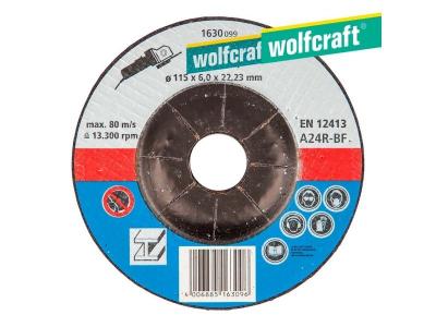 Wolfcraft 1630099 Disque d'&eacute;barbage Diam&egrave;tre 115 x 6 mm