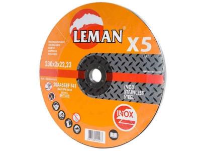 Leman 04307 Lot de 5 Disques fins &agrave; tron&ccedil;onner en Fer &oslash; 230 mm