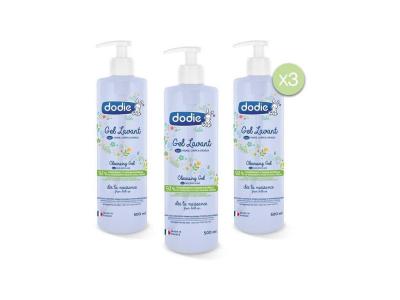 Dodie Gel Lavant 3en1 - Flacon Pompe 500ml Lot De 3