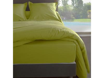Drap Housse Bambou En Percale De Coton 80 Fils 160 X 200 X 30 Cm