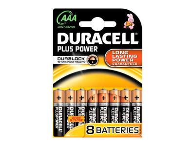 Pile Duracell PLUS POWER AAA/LR03 x8