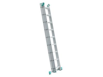 ALVE Echelle transformable 3 plans coulissante extensible 9 marches