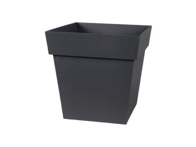 Pot polypropyl&egrave;ne pot EDA L.32 x l.32 x H.32 cm anthracite 