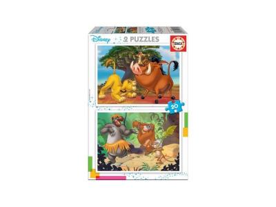 Educa Borras Puzzle The Lion King 2x20 Pieces Multicolore