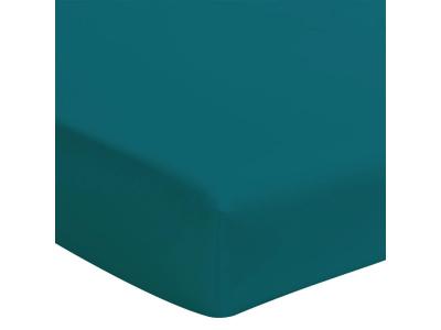 Emeraude - Drap housse Essix en percale de coton 80 fils 140 x 1