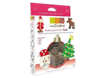 D&eacute;coupoirs Emporte-Pi&egrave;ces Noel 4 Pi&egrave;ces