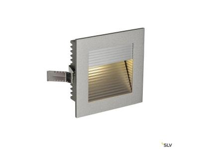 FRAME CURVE LED encastr&eacute;, carr&eacute;, gris argent, LED 3000K