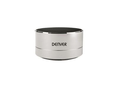 Denver Electronics BTS-32 Haut-Parleur Bluetooth Argent&eacute;