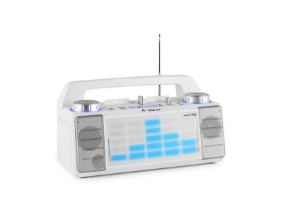 Enceinte portable 50W &agrave; LEDs bleu AUX/FM/USB/FADER/MIXER/BT - XD2 XD2-SE
