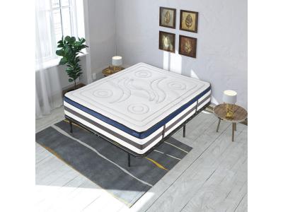 Ensemble Matelas &agrave; M&eacute;moire de forme h30cm sommier m&eacute;tal 180x200