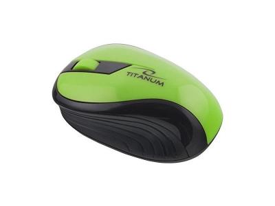 Esperanza Souris sans Fil Titanum Raimbow 3D TM114G (Noir/Vert)