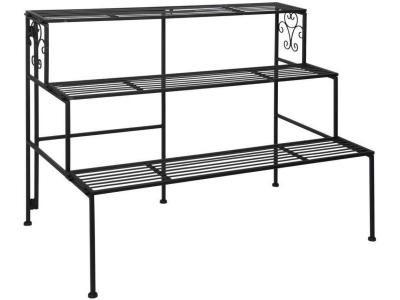 Esschert Design - Etag&egrave;re &agrave; plantes pliante en fer 3 niveaux
