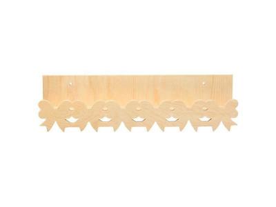 Etag&egrave;re murale en bois 42 x 11 cm - Noeuds - Graine Cr&eacute;ative