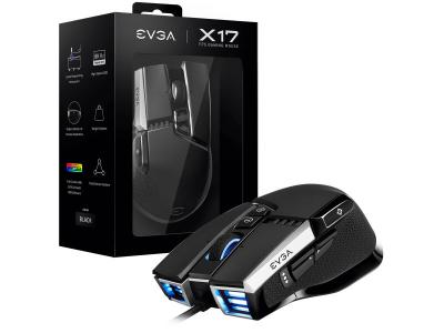 Evga X17 Rgb 16000 Dpi Gaming Mouse Noir
