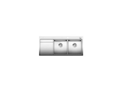 Evier blanco divon ii 8 s-if inox - inox lisse - egouttoir a gauche