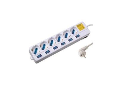 Ewent - Bloc multiprises 6 prises avec interrupteur individuel.