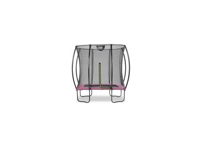 EXIT Trampoline &agrave; pieds rectangulaire Silhouette 153x214 cm, rose