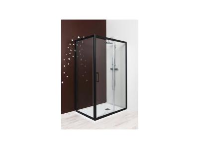 Paroi de douche coulissante NAPA noir mat L.120 x H.195 cm