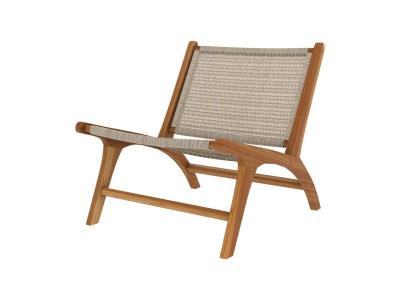 Fauteuil Kilka en teck et rotin naturel fitrit