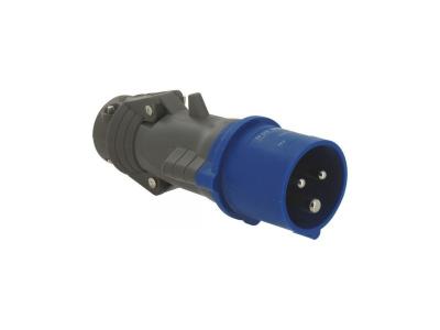 Fiche Droite Male 16 Amp&egrave;res 2P+T Ip44 Bleu - Legrand Hypra 052042