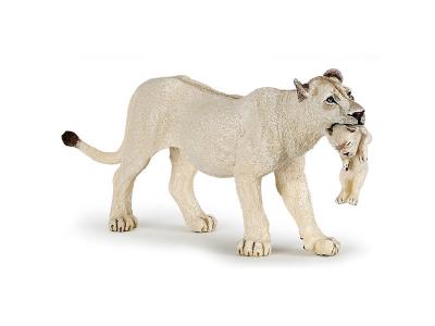 Papo - Lionne blanche avec lionceau 