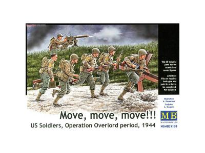 U.s. Soldiers,operation Overlord Peri944 - 1:35e - Master Box Ltd.