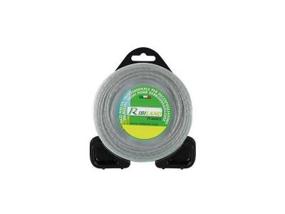 Fil carr&eacute; torsad&eacute; ame alu pour debroussailleuse Ribiland - 3 mm