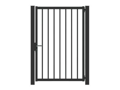 Filiac - Portillon barreaud&eacute; gris - h. 1,00 x l. 1,00 m + serrure