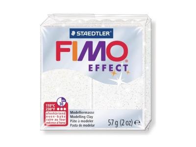 Staedtler Fimo p&acirc;te &agrave; modeler &agrave; effet 57 grammes paillettes blanches