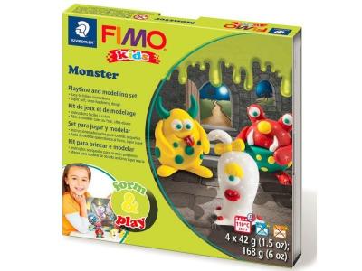 Kit p&acirc;te Fimo Kids - Monster - niveau Facile