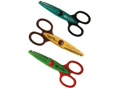 Fiskars Ciseaux &agrave; cranter enfants - Assortiment, grenouille, serpent