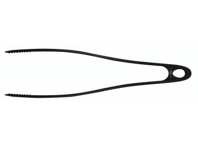 Fiskars Pince de cuisine pour surfaces anti-adh&eacute;sives, Longueur: 29 cm, Noir, Essential, 1023810