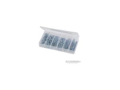 Fixman 642721 Coffret de Goupilles fendues 555 pi&egrave;ces, Argent