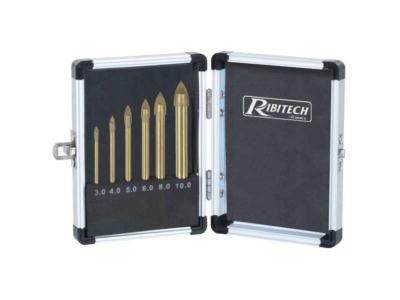 Ribitech - 6 for&ecirc;ts ailettes pour verre, c&eacute;ramique, miroir