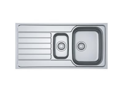 Evier &agrave; encastrer 60cm inox avec siphon - 892449 - FRANKE
