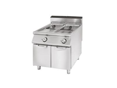Friteuse &eacute;lectrique, capacit&eacute; 2x21 litres - virtus - - acier inoxydable242 800x900x870mm