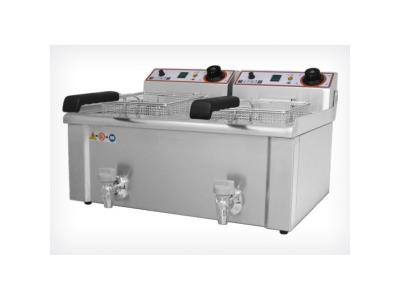Friteuse &eacute;lectrique FBR 9+9 LT - - - Acier inoxydable 630x480x350mm