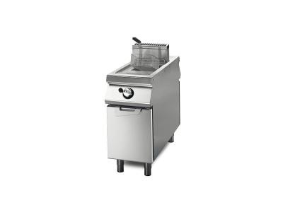 Friteuse Gaz 1x13 Litres sur Coffre avec Portes- Virtus - - Acier inoxydable113 400x1100x870mm