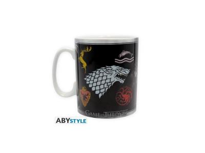 GAME OF THRONES - Mug - 460 ml - Sigles & Tr&ocirc;ne - porcl. avec bo&icirc;te