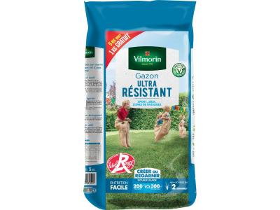 VILMORIN Gazon ultra r&eacute;sistant Label rouge 5kg dont 1 kg gratuit