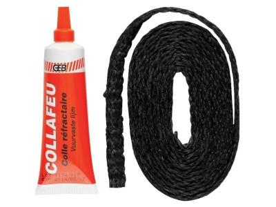 GEB - Tresse isolante plate Propfeu 15 mm x 2,5 m + tube Collafeu