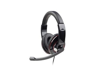 Gembird MHS-001 - Micro-casque - circum-aural - filaire - noir brillant 